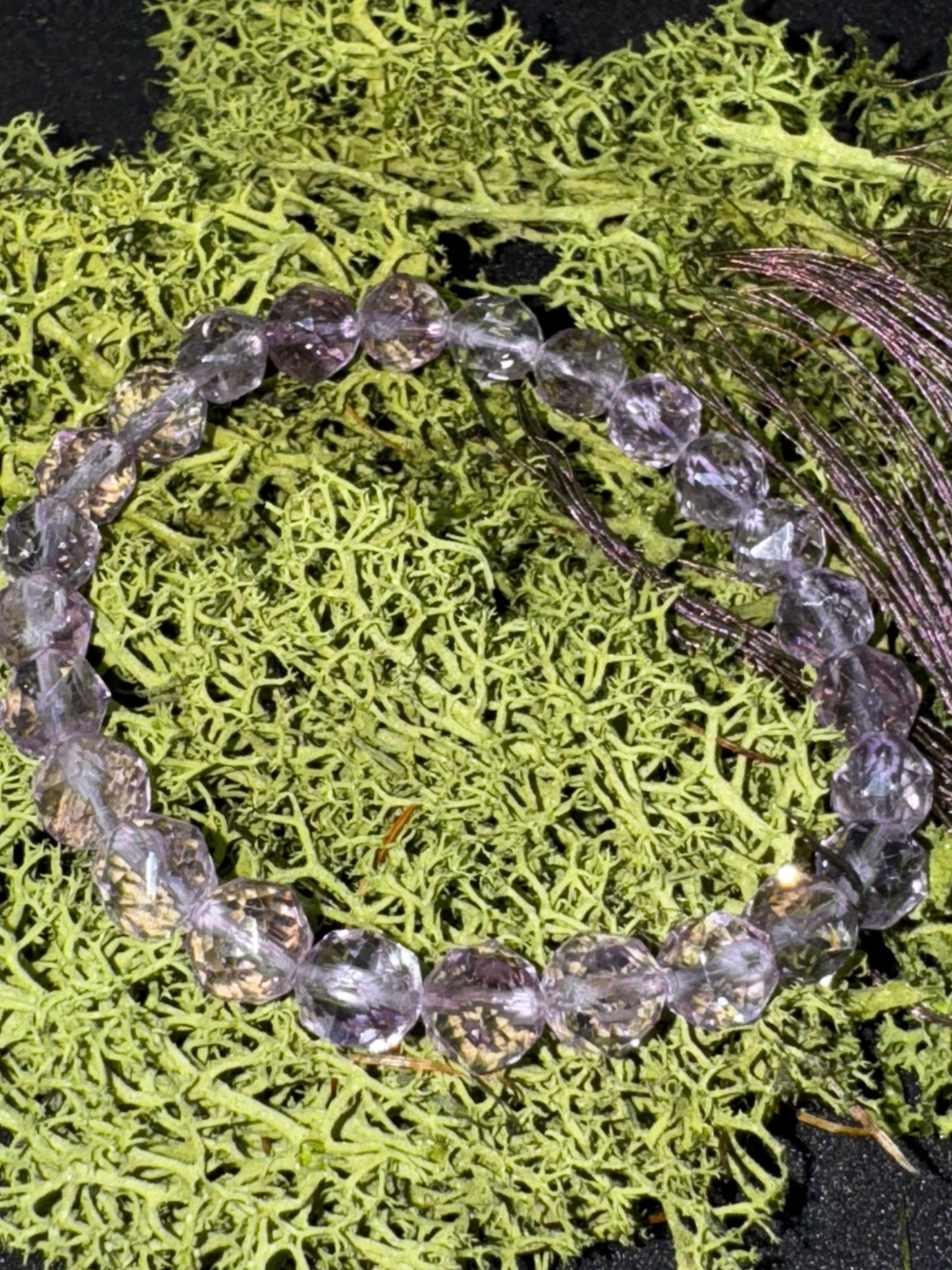 Facettiertes Amethyst Armband