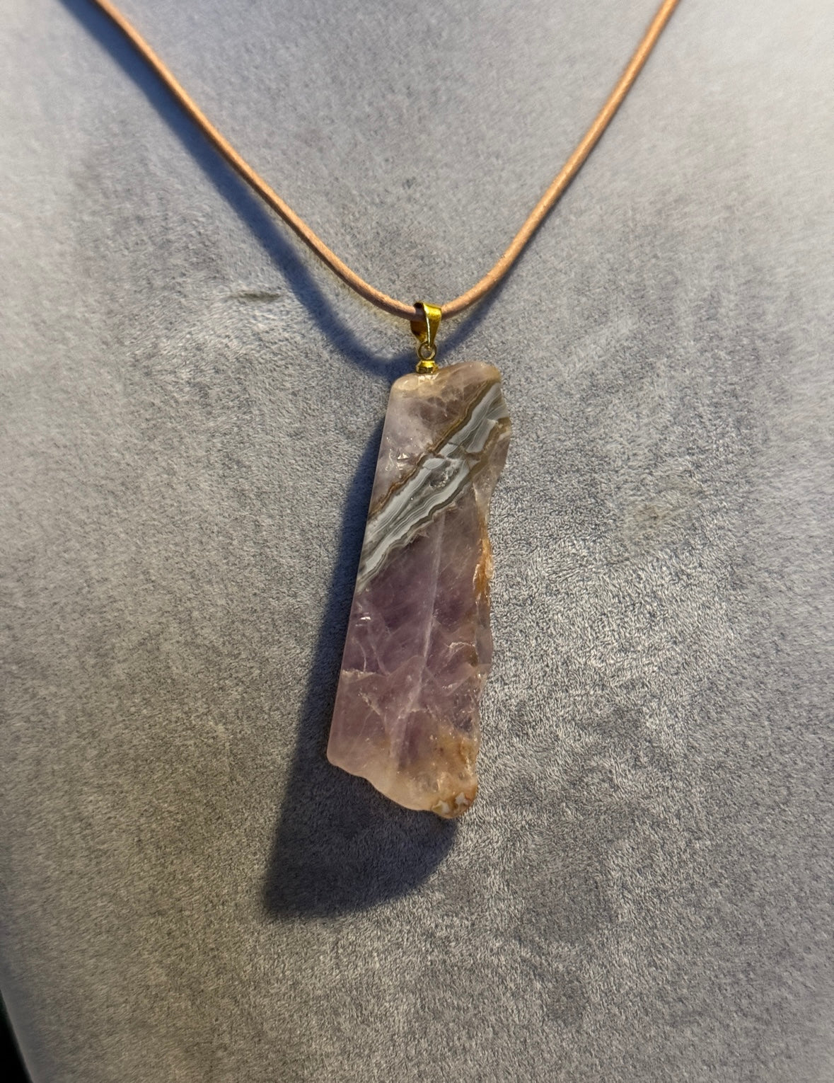 Amethyst mit Mexican Lace Achat