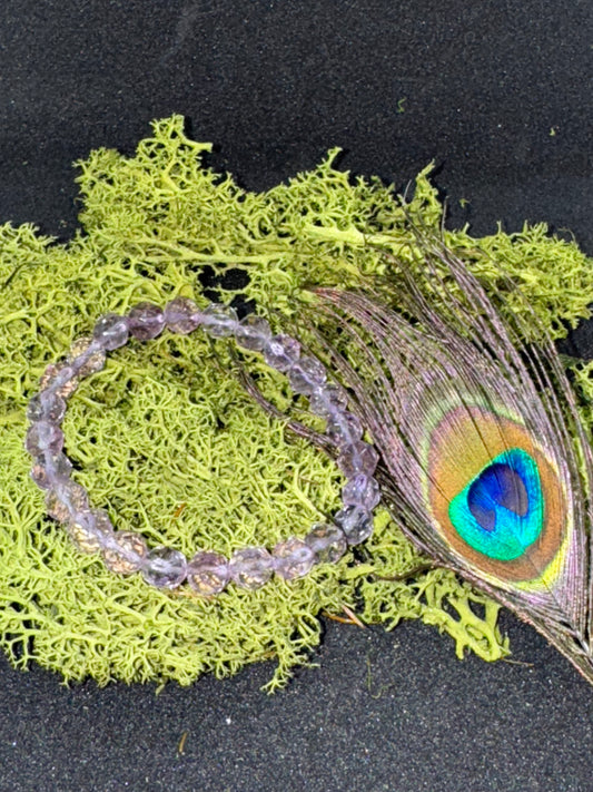 Facettiertes Amethyst Armband